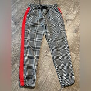 David Lerner New York Evereve Houndstooth Slim Track Jogger-‎ XS